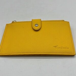 Travelambo Bright Yellow Pebble Leather Wallet